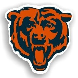 Chicago Bears 12'' Logo Car Magnet