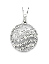 Serenity Wave Necklace in Sterling Silver