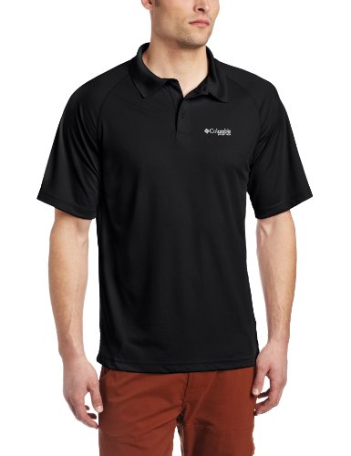 Columbia Men's Terminal Tackle Short Sleeve Polo, X-Large, Black