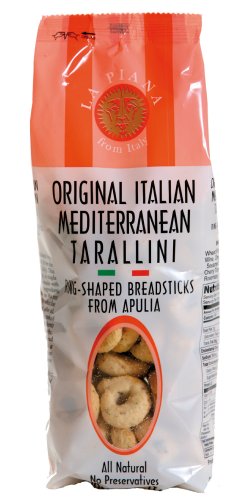 La Piana  Original Italian Mediterranean Tarallini, 8.8-Ounce Bags (Pack of 4)