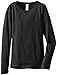 Clementine Big Girls' Everyday Long Sleeve Tee, Black,Small (6-6x)