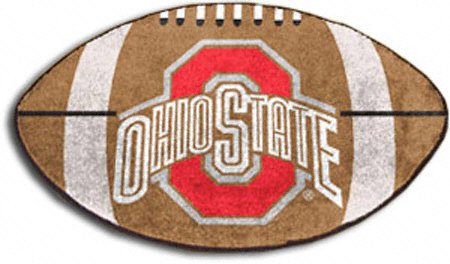 Ohio State Buckeyes Small Football Rug