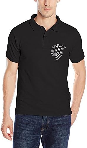 CERMQP Men's Utah Valley Wolverines Platinum Logo Polo Shirt Black
