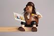 Christmas Smoker - Artist, sitting (6.5 Inch) Christmas Smoker - Artist, sitting (6.5 Inch)