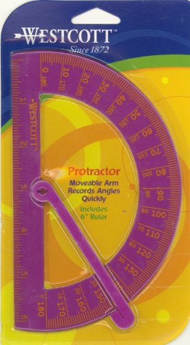 PLASTIC PROTRACTOR WITH ARM