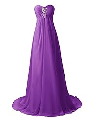 Sweetheart Beaded Chiffon Evening Dress/Bridesmaid Dress 