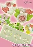 樹脂粘土用型:花弁台 ビーズ用　<strong>リース</strong>台（ハート） F-010