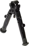 UTG Extra Low-Profile Fixed Height and Foldable Universal Clamp-on Shooter's Bipod