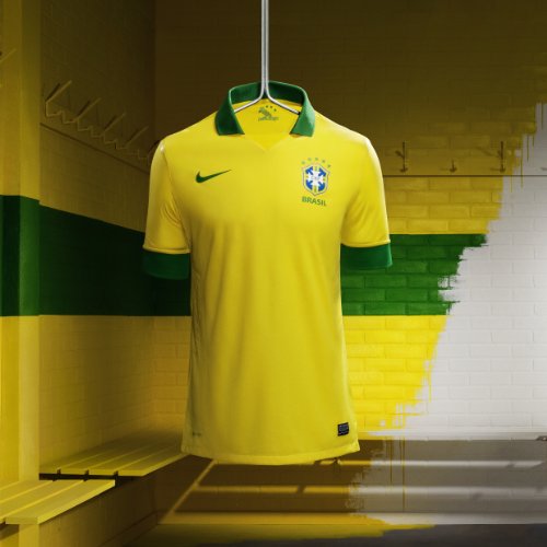 Brazil Home Jersey 2013/14 with Neymar 11 printing (Size Large)