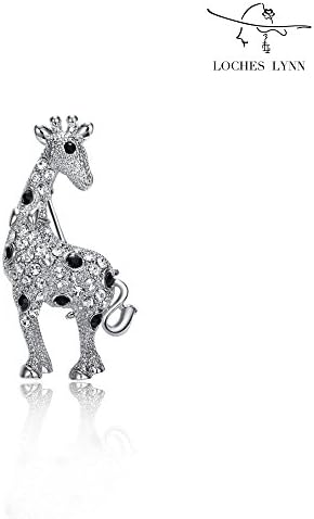Loches Lynn Charming little deer Fashion Brooch Pendant STELLUX Elements AUSTRIAN CRYSTALS (B-8228G)