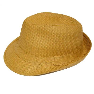 FEDORA TRILBY WOVEN KHAKI PAPER HAT BAND LARGE XL