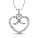 Victoria Kay 1/5ct White Diamond Heart Pendant in 14k White Gold, 16