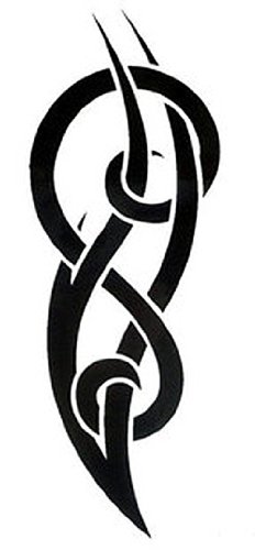 King Horse Waterproof and sweat of the black totem temporary tattoos for men and women temporary tattoos