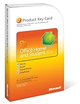 Microsoft Office Home & Student 2010 Product Key Card