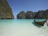 Ao Maya, Longtailboat in Front, Ko Phi Phi Leh, Thailand Photographic Poster Print