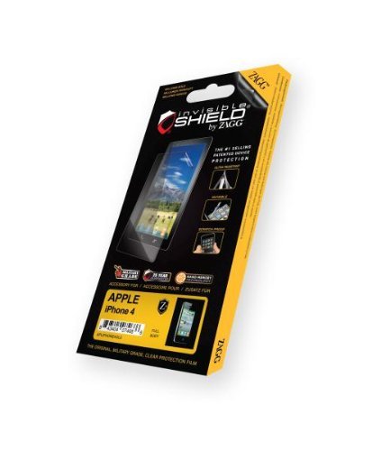 ZAGG InvisibleShield for Apple iPhone 4/4S (Screen) - Retail Packaging-Clear