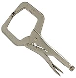 41FumAmOD8L. SL160  5 Pack Crescent CR C11CCV 11 Locking C Clamp Pliers with Regular Tips