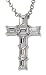Platinum Emerald Cut Diamond Cross Pendant (1.75 cttw, E-F Color, VS1 Clarity), 16
