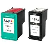 Produkt-Bild: Druckerpatronen kompatibel f&uuml;r HP 344 + 339 HP Deskjet 5740 5745 5940 6520 6540 6543 6840 6940 6980 9800 HP OfficeJet 7210 7310 7410 PhotoSmart 2570 2575 2610 2700 2710 8100 8150 8450 8750