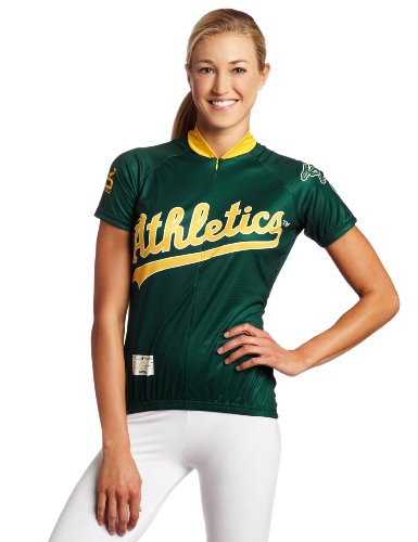 MLB Oakland Athletics Women's Cycling Jersey, Green, Small