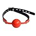 Monkeybrother HOT Sale! Sm Sex Toys Mouth Gag Breathable Ball Adjustable Restraint Sex Toy (Red)