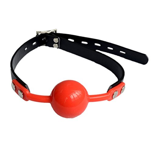Monkeybrother HOT Sale! Sm Sex Toys Mouth Gag Breathable Ball Adjustable Restraint Sex Toy (Red)