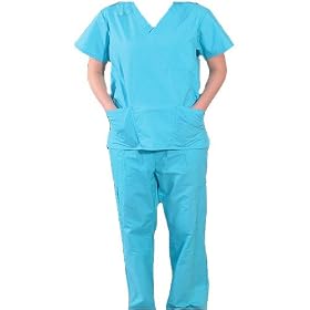Uni-Sex Medical Scrubs with 3 pocket top and 4 pocket pants