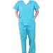 Medical Scrubs and Uniforms - Uni-Sex Medical Scrubs with 3 pocket top and 4 pocket pants-Banana
