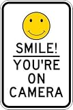 Smile! You're on Camera Sign - 12x18