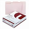 File Folders, 1/3 Cut Assorted, One-Ply Top Tab, Letter, Manila, 100/Box