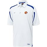 Nike Boise State Broncos White Endline Coaches Polo