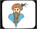 Mouse Pad with man, Turkey, robes, Middle East, turban, beard
