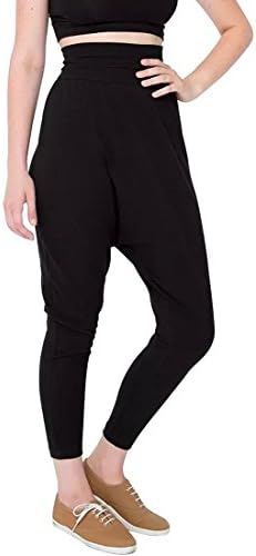 Azbro Women's Street Chic Black Drop-Crotch Pants