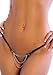 Chain Front Crotchless Thong