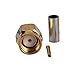 Eightwood 10pcs RP-SMA Male RF Crimp Connector 50ohms Gold-Plated for RG316 RG174 Cable