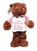 Chantilly Lane Musical Chocolate Bear Plush G4032