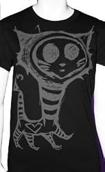 GOTH CAT SHIRTS - KITTY SHIRTS - STRANGE MONSTER SHIRTS - NAUGHTY KITTY T-SHIRTS