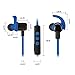 Jarv NMotion EXCEL Sport Wireless Earbuds. Sweatproof and Water Resistant - Durable In-Ear Bluetooth Running Headphones with Premium HD Sound - Blue