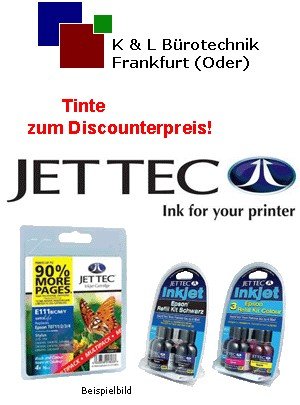 JET TEC Multi-Pack Tinte für Canon IP3000/IP4000 VE=1