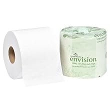 Georgia-Pacific Envision 14580/01 White 1-Ply Bathroom Tissue, 4.05" Length x 4" Width (Case of 80 Rolls)