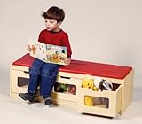 Guidecraft Easy-View Storage Bench