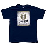 Olympia - Distressed Beer Label T-Shirt