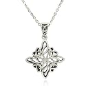 Sterling Silver Celtic Love Knot Pendant, 18.5"