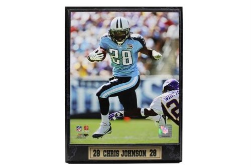 Encore Select 510-FBTEN28 Tennessee Titans Chris Johnson 9 in. X 12 in. Plaque