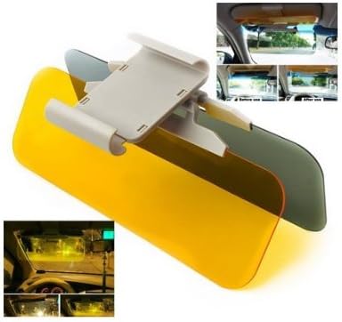 Kamo Day and Night Anti-Glare Visor - Stop The Glare Of The Headlights Or Sun Transparent Anti-glare Glass Car Sun Visor