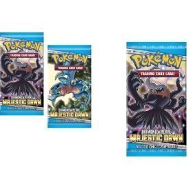 THREE (3) Packs of Pokemon EX Diamond & Pearl - Majestic Dawn - Booster Pack Lot (3 Packs - 10 Cards/Pack)