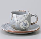 江戸小紋コーヒーc/s　カップ＆ソーサー　【美濃焼 コーヒーカップ&ソーサー】 　/ お楽しみグッズ(キッチン用品)付きセット
