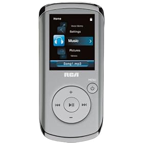 RCA M4102 2 GB Digital Media Player/FM Radio with Voice Recording (Silver)