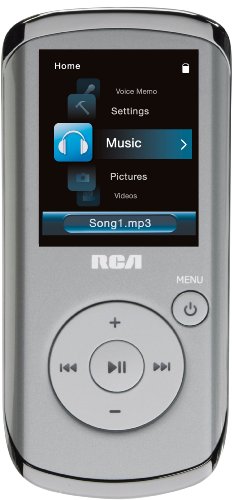 RCA M4102 2 GB Digital Media Player/FM Radio with Voice Recording (Silver)