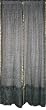 2 Poly Silk Saree Curtain Gray Paisley Motif Drapes Window Treatment 84"